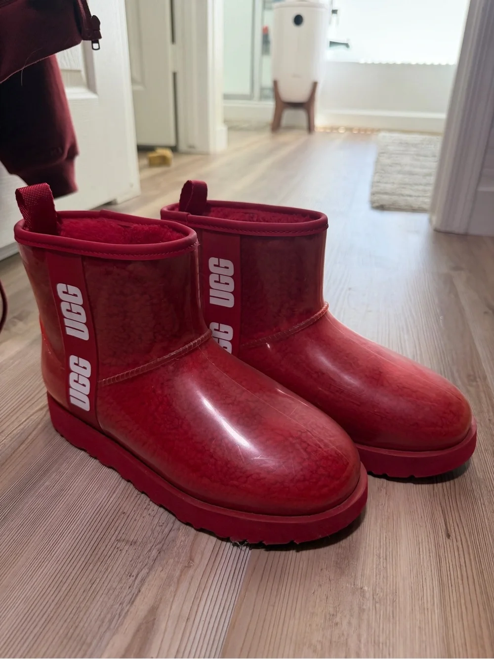 UGG Red Waterproof Short Rain Boots